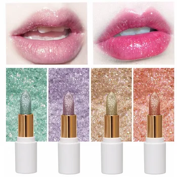 

Makeup Lips Lipstick Crystal Jelly Moisturizer Lip Balm Shimmer Magic Temperature Color Change Red Lip Stick Make Up Cosmetics