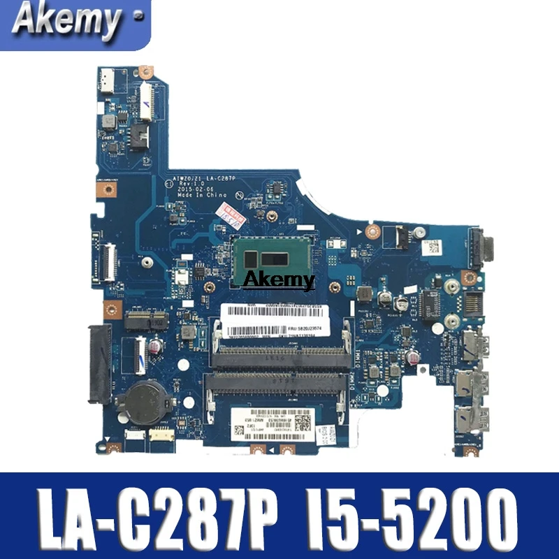 

LA-C287P motherboard for Lenovo Z51-70 G51-70 G51-70M Laptop Motherboard I5-5200U AIWZ0/Z1 LA-C287P 5B20J23574 Test OK