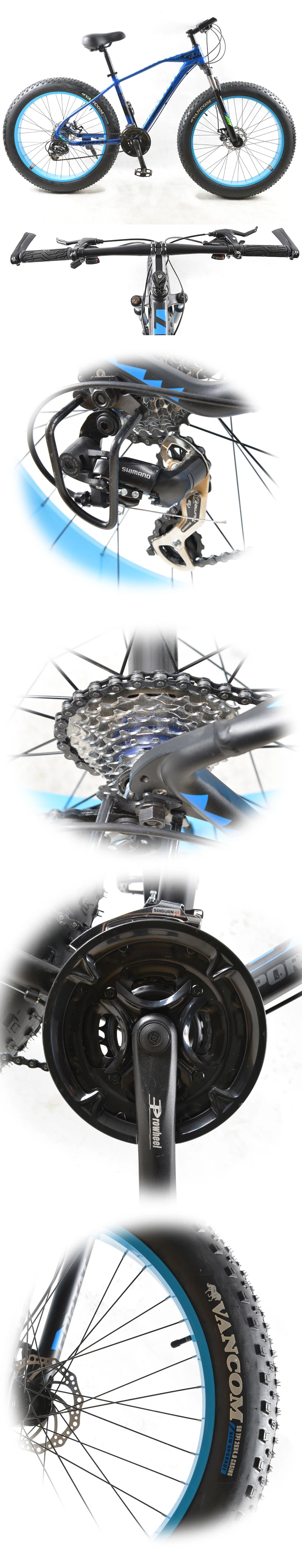 GORTAT new Bicycle Mountain bike 26 * 4.0 Fat Bike 24 speeds Fat Tire Snow Bicycles Man bmx mtb road bikes free shipping