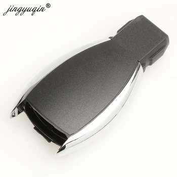 Keyforkess 3/4 pulsante telecomando per auto portachiavi Fob Shell per MERCEDES BENZ C E R S CL GL SL CLK SLK W203 fob morsetto portabatterie - Jingyuqin 3 4 pulsante telecomando per auto portachiavi Fob Shell per MERCEDES BENZ C E