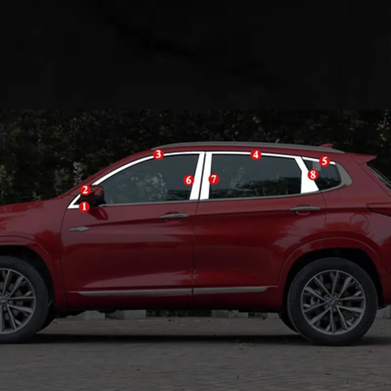 Для Chery Tiggo 7, Tiggo7, автомобильное окно яркая полоса
