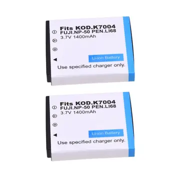 

2x Fully Decoded Battery for Fuji NP-50 NP-50A Fuji F300EXR F600EXR F75EXR F70EXR