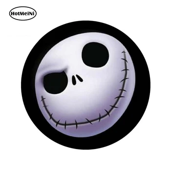 

HotMeiNi 13cm x 13cm Nightmare Before Christmas Decal Novelty Round Fun Fridge Magnet Car Sticker Waterproof Graphic