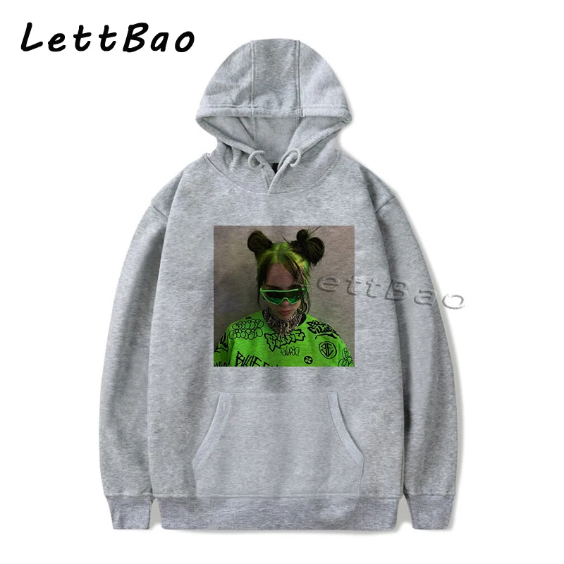 999 Billie Eilish толстовки Готическая уличная толстовка женская Bluzy Damskie Корейская толстовка Harajuku негабаритная Женская одежда в стиле хип-хоп - Цвет: 999