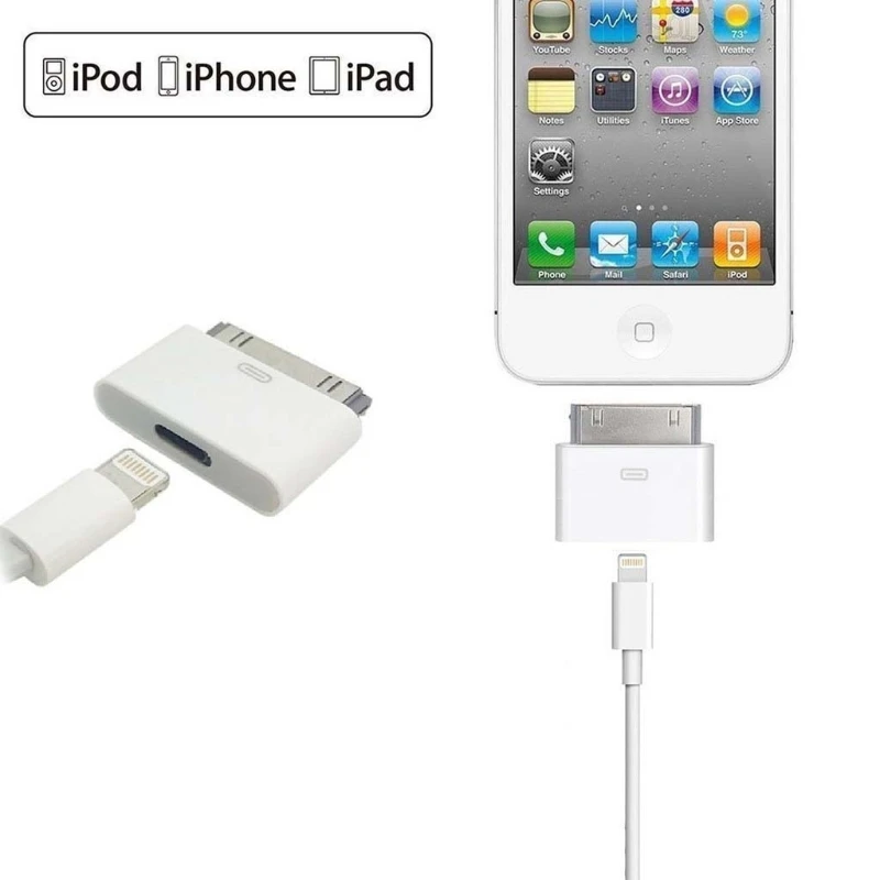 8pin женский 30pin разъем адаптера конвертера для iPhone4 4S iPad2 3 iPad Touch3 4