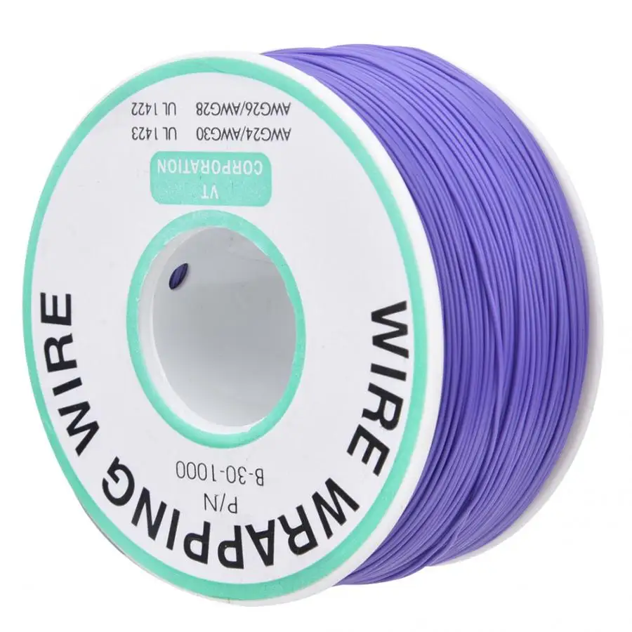 Провод Purple OK для ремонта печатной платы Оловянная медная жила 30AWG соединительный