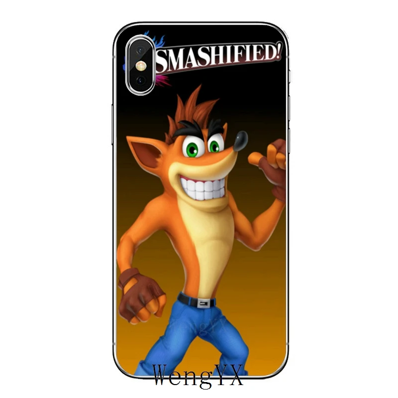 Силиконовый мягкий чехол для iPhone 11 Pro XS Max XR X 8 7 6 6S Plus 5 5S SE Crash Bandicoot