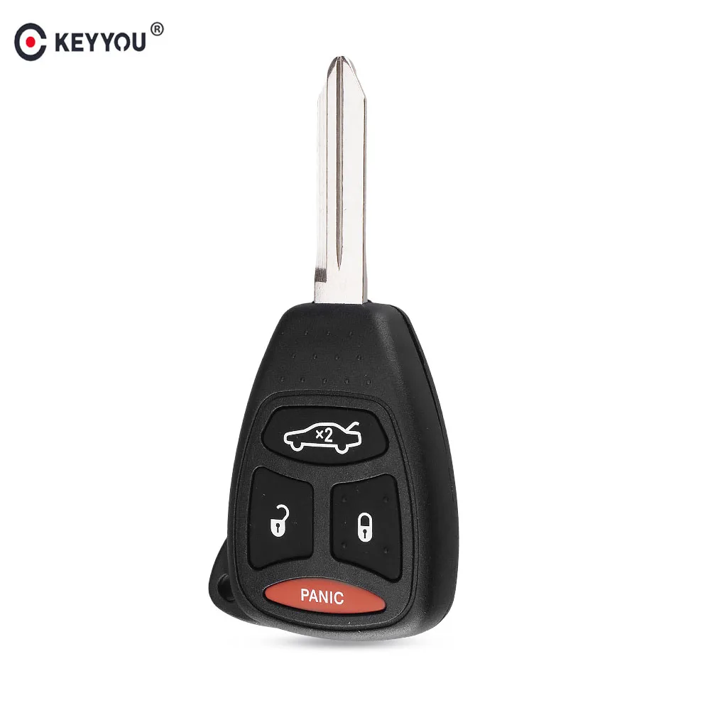 KEYYOU 4 кнопки дистанционного брелока чехол с брелоком для Chrysler 300/Aspen/Jeep/Dodge