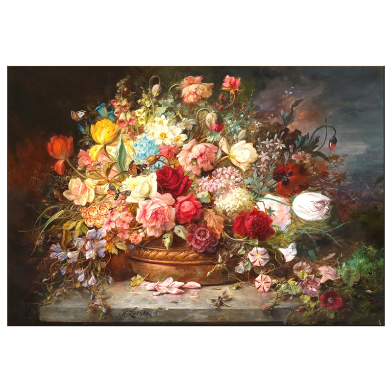 

new Blossoming peony flower painting Art Needlework 14CT Canvas Unprinted Handmade Embroidery DMC Cross Stitch Kits DIY