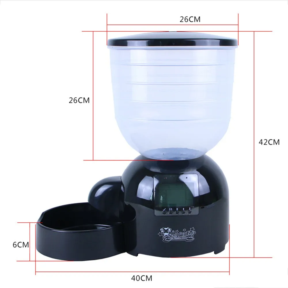 Автоматический кормушка для собак 11Л дозатор еды миска кошек и диктофон