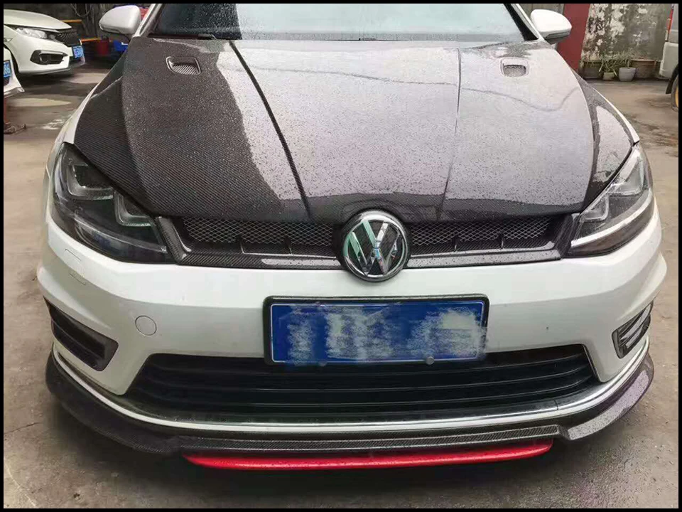 Aspec стильная Решетка переднего бампера из углеродного волокна для VW golf 7 Rline GTI 2013- MK7 R CF стильная решетка(не подходит для golf 7,5