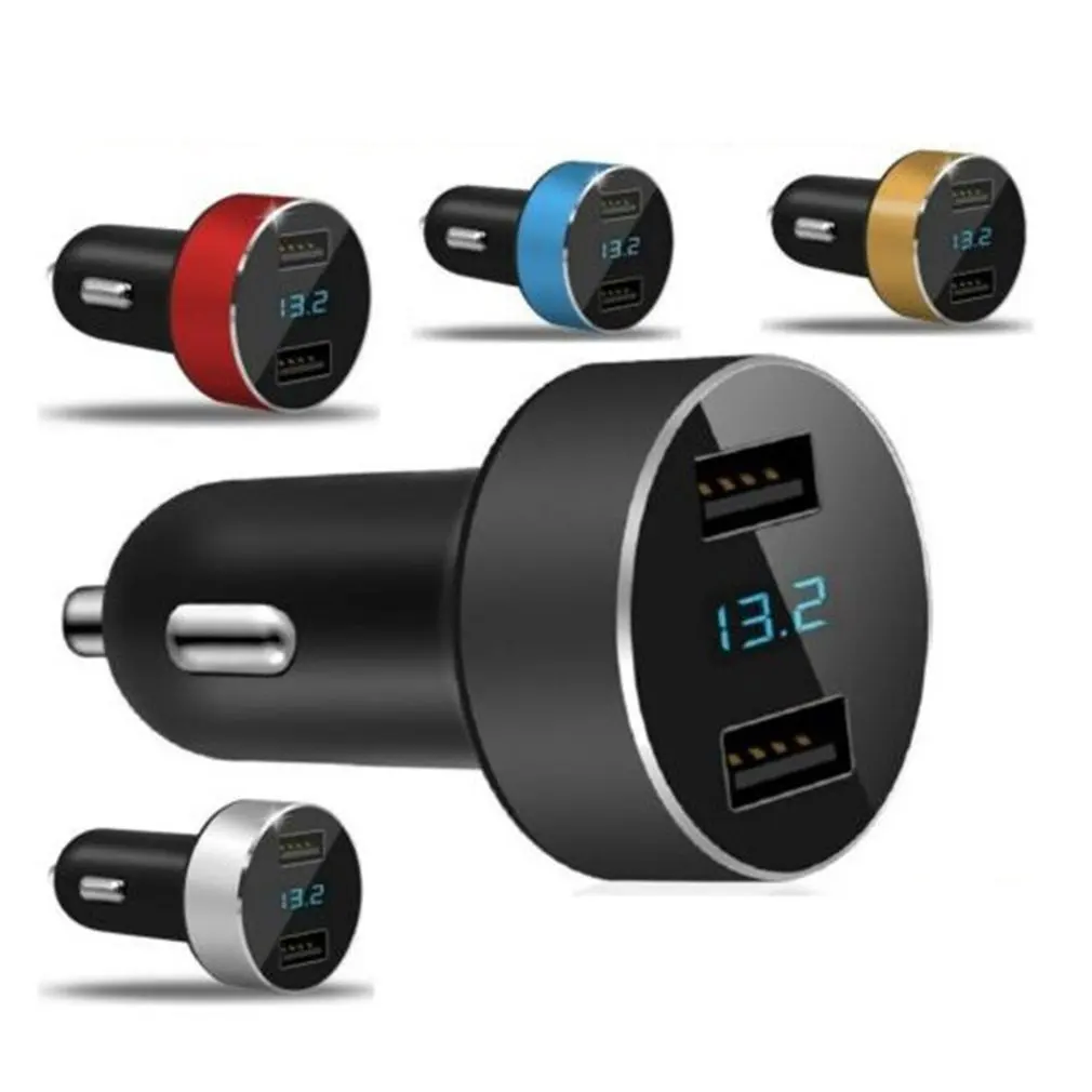 Автомобильное зарядное устройство с двумя USB портами 3 0 А|USB-адаптеры| |