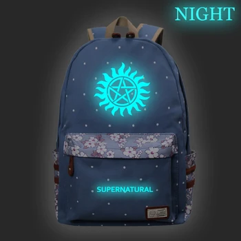 

New Supernatural Luminous Rucksack Students Daily Backpack back to school College Knapsack High Quality Boy Girl School Rucksack