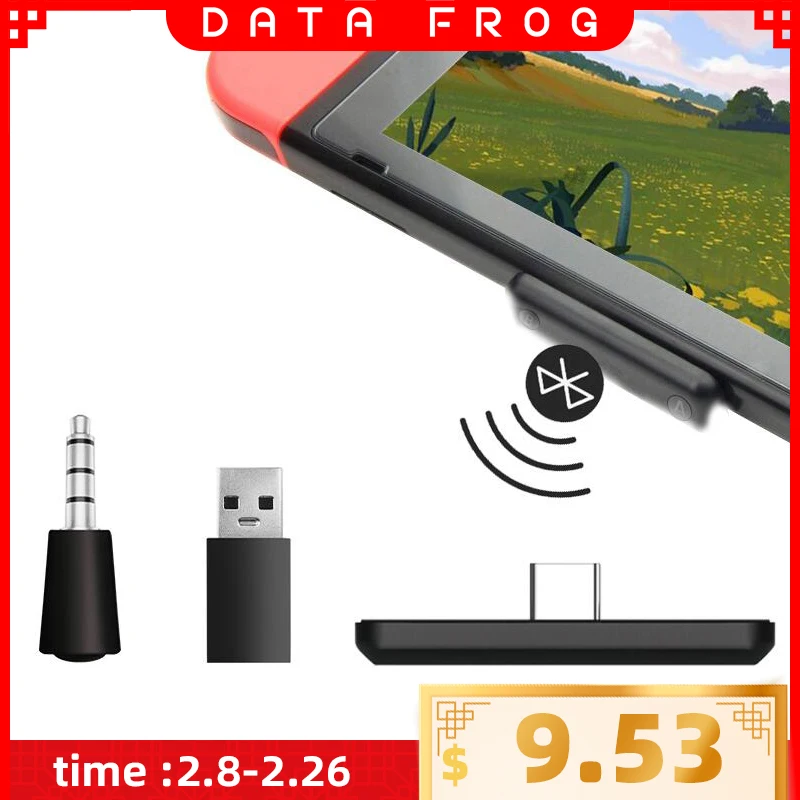 Daten Frosch Drahtlose USB/Typ-C Bluetooth Adapter Für Nintendo Schalter Audio Receiver transmitter Für PS4 Konsole Konverter für PC