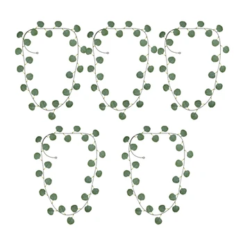

5PCS Simulation Eucalyptus Rattan Green Leaf Soft Rattan Arch Winding Wedding Birthday Decoration