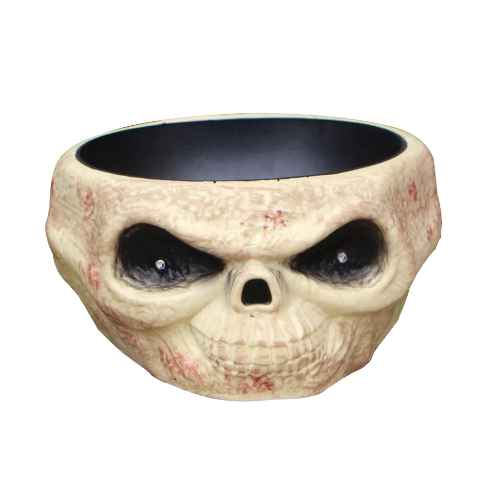 

Interaction Skeleton Ghost Organizer Skull Party Supplies Fruit Plate Candy Bowl Props Halloween Funny Decoration With Jump Hand