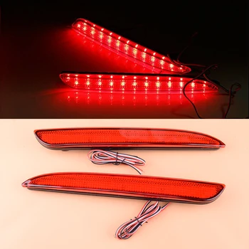 

beler 1 Pair LED 3 Wire Car Rear Bumper Reflector Lamp Tail Fog Stop Brake Light fit for Mazda 3 Axela 2010 2011 2012 2013