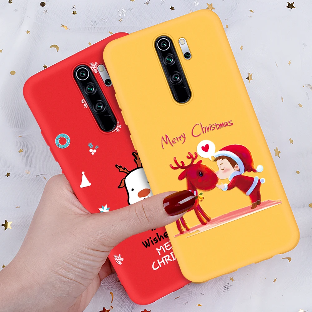 Рождественский силиконовый чехол для Xiao mi Red mi Note 8 6 7 K20 8 Pro Red mi 7 матовый чехол для Xiaomi mi 8 9T Pro 9 SE mi 9 t Pro mi 8