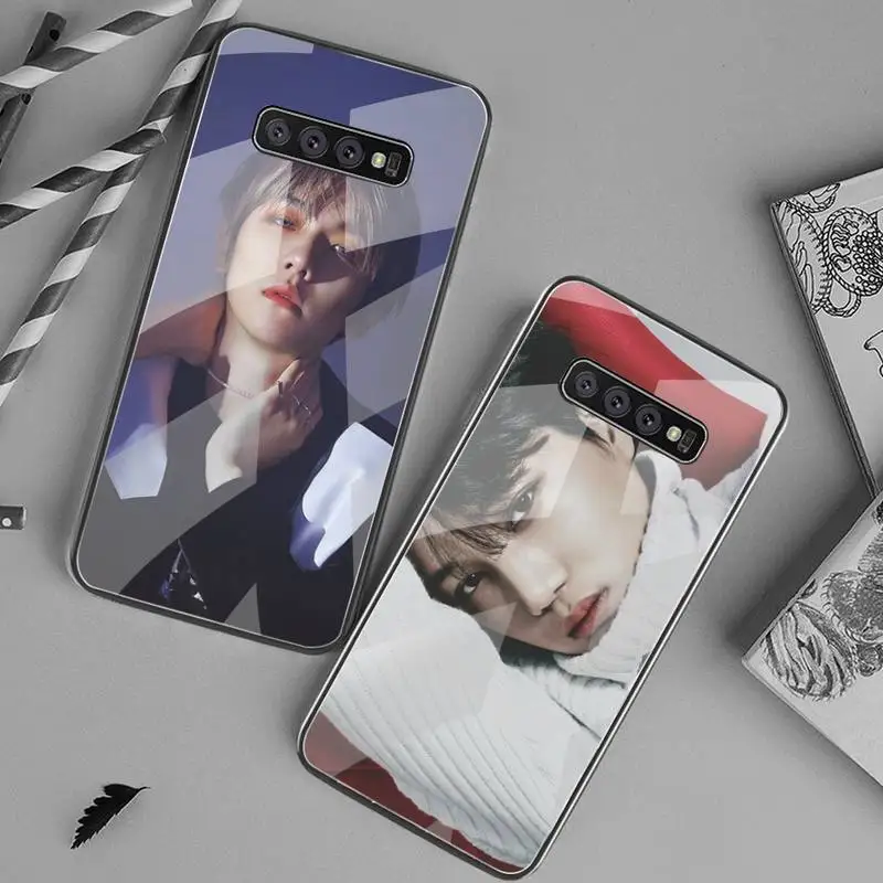 EXO baekhyun чехол для телефона закаленное стекло Samsung S20 Plus S7 S8 S9 S10 Note 8 9 10 | Мобильные