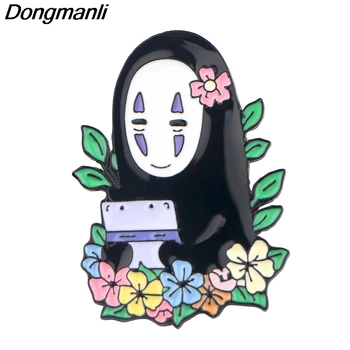 

P4214 Wholesale 20pcs/lot Anime Spirited Away Ghost Enamel Pins and Brooches for Women Lapel Pin Backpack Bags Badge Gifts