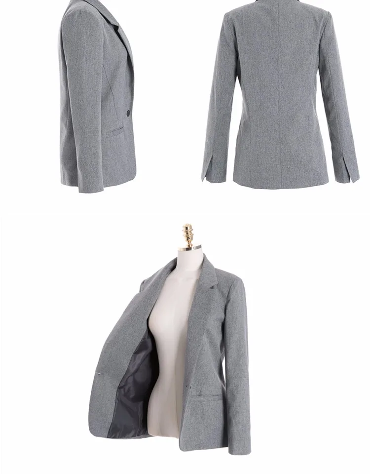 Nieuwe Herfst офис dameskleding hoge kwaliteit Блейзер tweedelige наборы сплошной Femme Pak Блейзер en broek набор
