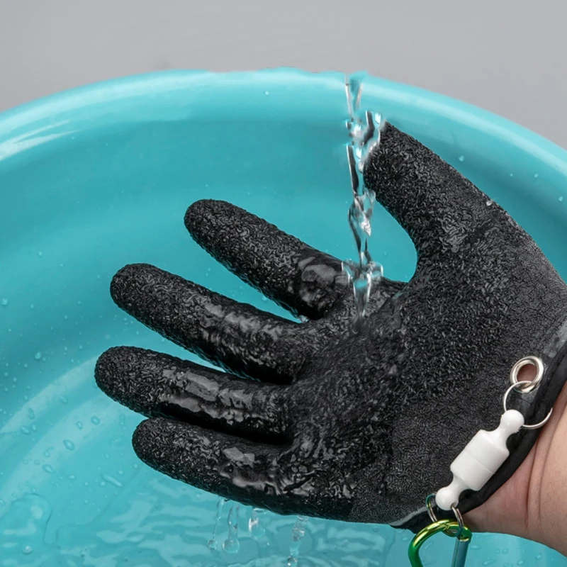 

1Pcs Professional Fishing Catching Gloves Protect Hand from Puncture Scrapes Fisherman Catch Fish and with Magnet Release
