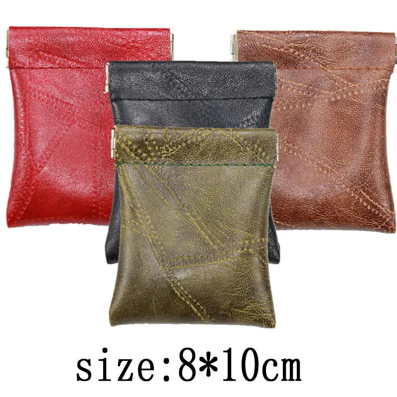 

Pu Leather Coin Purse Women Men Small Mini Short Wallet Bag for Kids Girl Little Money Change Key Business Credit Card Holder