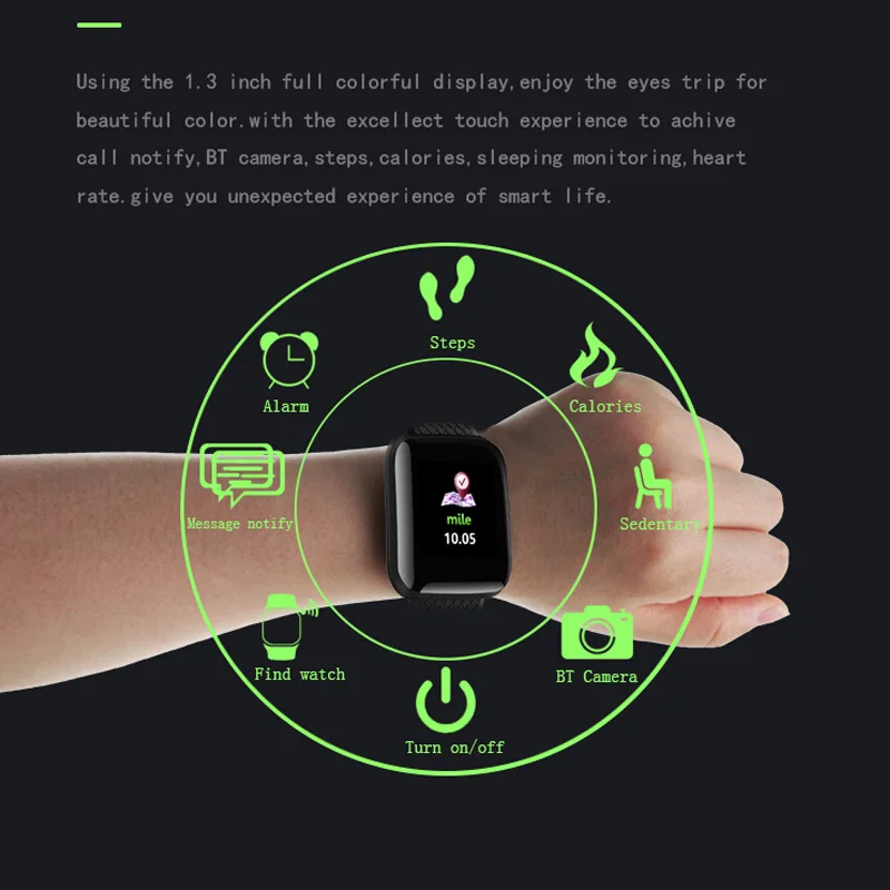  TLXSA Bluetooth Sport Pedometer Children Smart Watch Sleep Monitor Waterproof Smartwatch Kids Boy G - 4000171785530