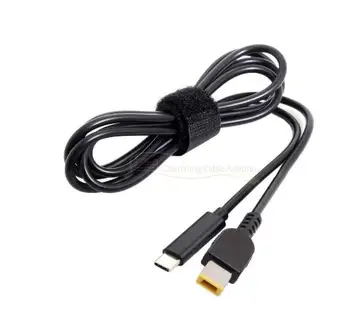 

6FT 180cm Type C USB-C Input to Rectangle 11.0*4.5mm Power PD Charge Cable for ThinkPad X1 Carbon