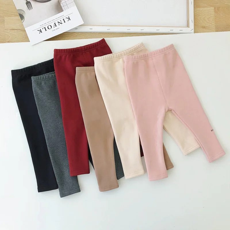 Warm Winter Leggings Toddler Girl Pants Hot Sale Children Clothes Thick Fleece Infant Trousers