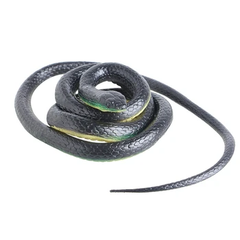 

130cm Realistic Plastic Tricky Toy Fake Snakes Garden Props Joke Prank Halloween