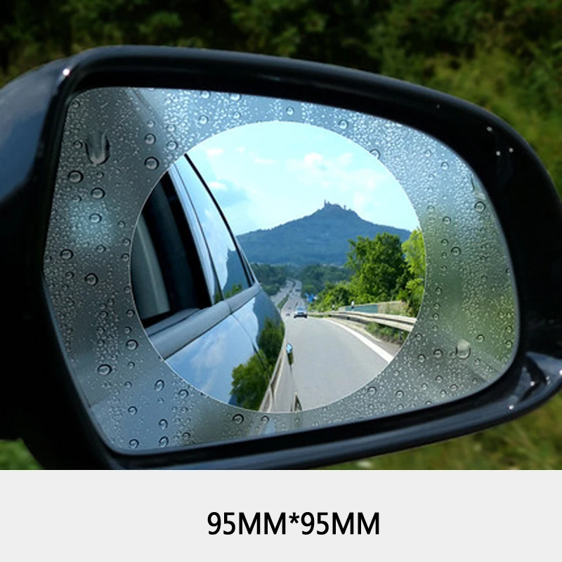 Flyglobal 4 Pieces Car Rearview Mirror Protective Film Rainproof Rear View Mirror Film Anti Fog