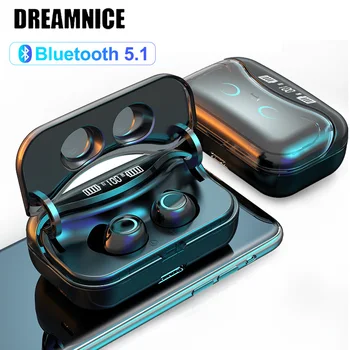 

Bluetooth 5.1 Wireless Earphone Touch Control Wireless Headphons Sports Waterproof Earbuds Headset With LED Display Charging Box