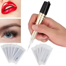 Ручка для татуажа электрическая микроблейдинг бровей Губы полупостоянная ручка для тату инструмент 100-240 В США вилка Перманентный макияж машина