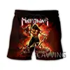 New Fashion Women/Men's 3D Print  Manowar Band  Summer Beach Shorts  Streetwear Men Quick Dry Vacation Casual Shorts 2