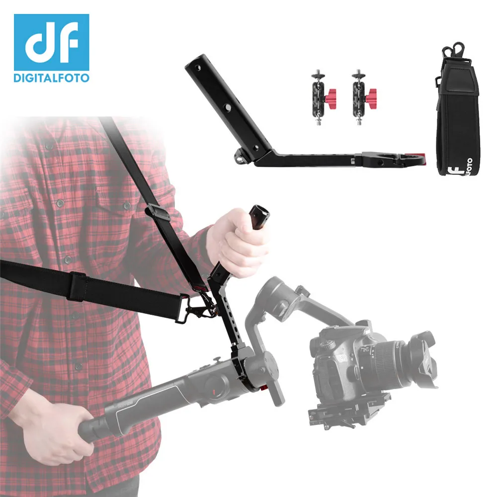 

DF DIGITALFOTO TERMINATOR-AIR2 Versatile Handle with Hand Release Strap for Zhiyun Crane 2 Gimbal for Moza Air 2