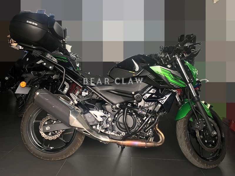 Для Kawasaki NINJA400 NINJA Z400 защитная накладка на бак мотоцикла боковая наклейка "кость" наклейка газ Топливо колено сцепление тяга зеленый
