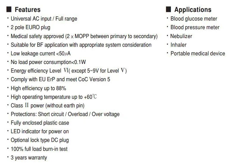 GSM18E09-P1J Power supply 9V 2A-4