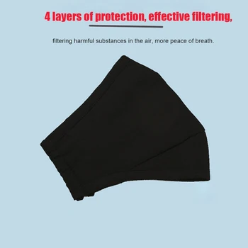 

Travel Solid Anti Dust Outdoor Air Filtration Washable Reusable Face Mask Thickened Mouth Camping Home Office Protective Daily