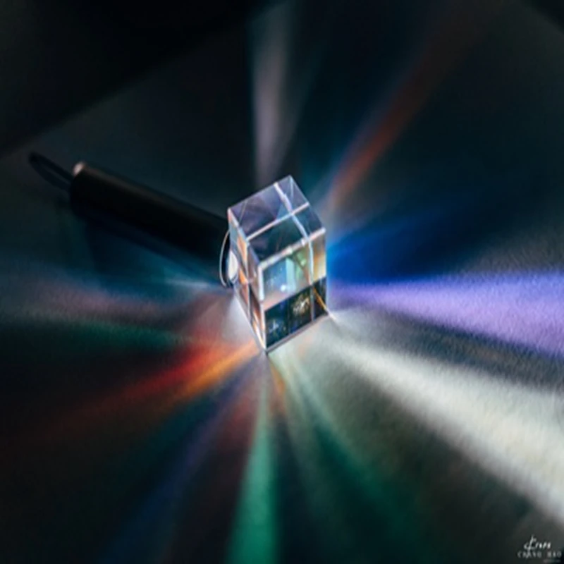 Оптический colorprism12.7 мм шестигранный яркий светильник ледяной куб луч разделяющий