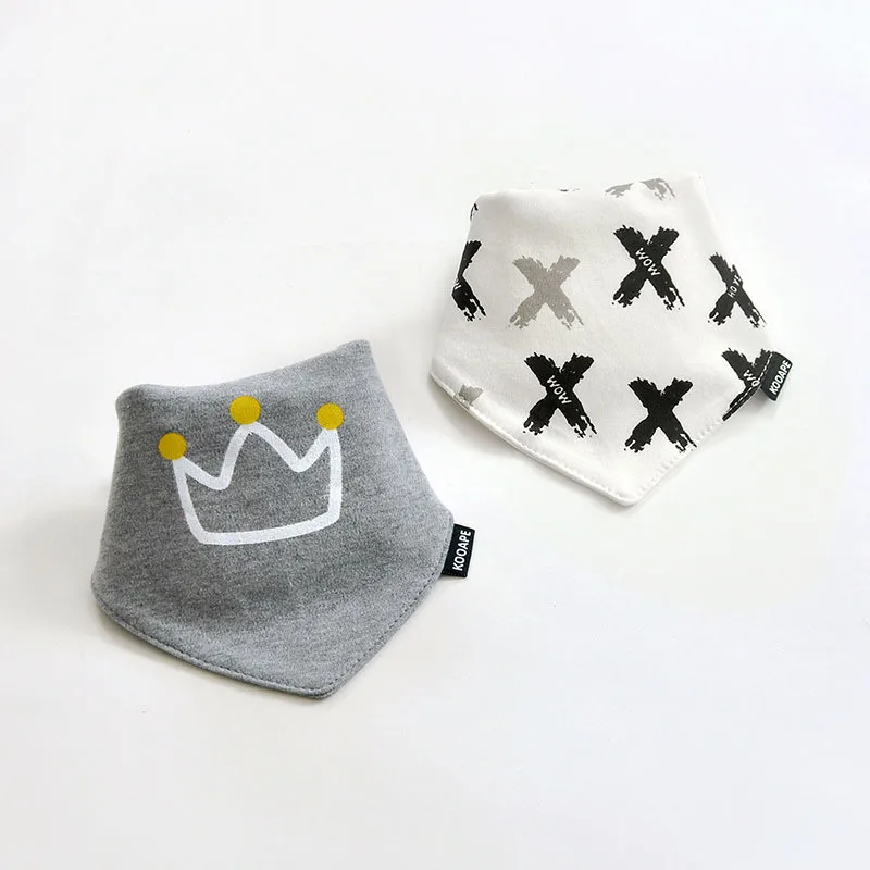 baby accessories box 2pcs/lot Cotton Baby Boys And Girls Feeding Burp Cloths Triangle Baby Bibs Towel Cute Bandanas Scarf Children Cravat Baby Stuff custom baby accessories Baby Accessories