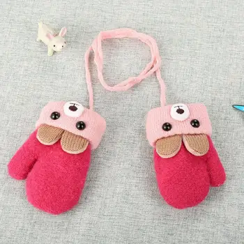 

Newborn Cute Gloves 0-3 Years Cute Warm Winter Gloves Knit Wool Kids Accessories Kids Gloves & Mittens Warm Winter Catoon