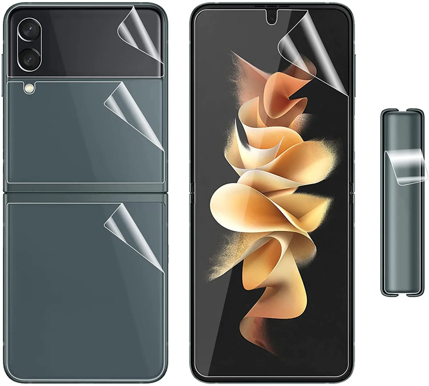 [1Set 5 Pezzi] Hd Full Cover Esterno + Schermo Interno Tpu Pellicola Morbida + Cover Posteriore Protezione Dello Schermo Flessibile Per Samsung Galaxy