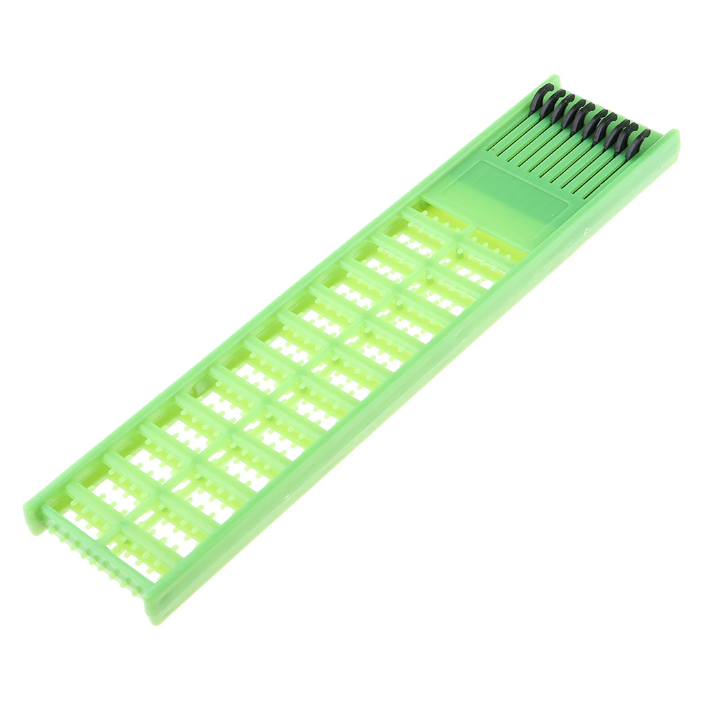 Green 26.5cm Plastic Fishing Line Boards Rig Winders Fishing Hook Lure Line Organizer Storage Accessories - Цвет: Green