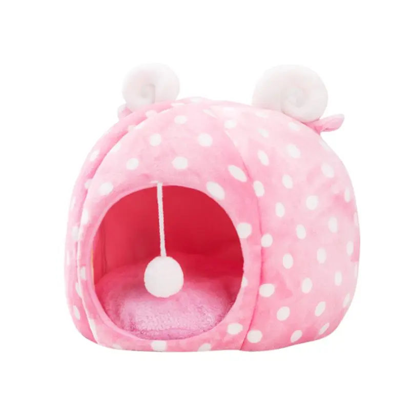 XE1402A7 Pet Cartoon Cave Nest теплый дом для собак кошек со съемным моющимся спальным ковриком - Цвет: XE1402A7