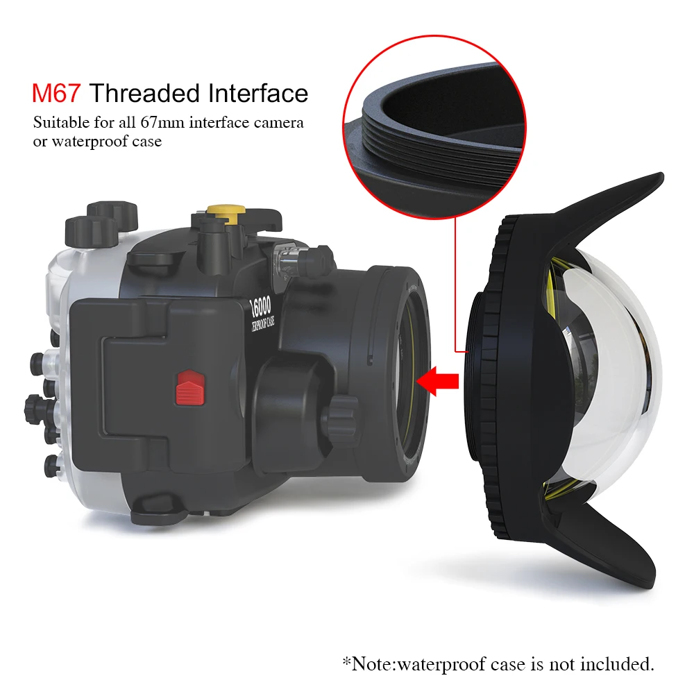 Skup Optyczny obiektyw typu rybie oko odcień filtr antyrefleksyjny dla wszystkich lustrzanek cyfrowych ILDC Microspur 67mm interfejs 0.7 współczynnik wzmocnienia