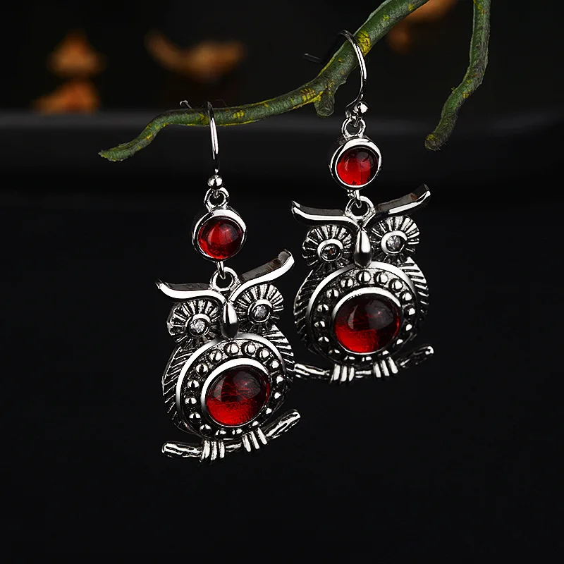 Женские винтажные тайские серебряные серьги Bague Ringen с индивидуальным