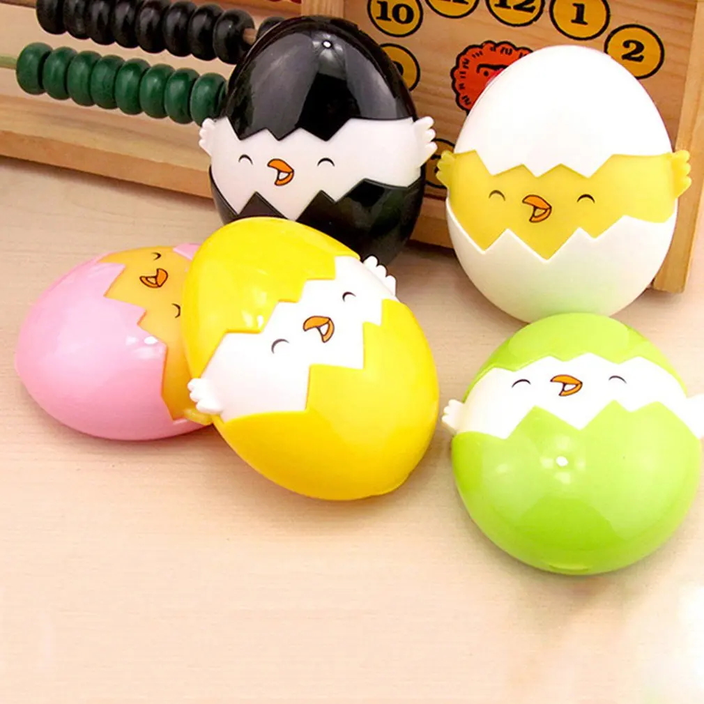

Hot Sale Small Contact Lens Box Egg Cartoon Eye Care Kit Portable Contact Lens Box Home Travel Storage Mirror Case