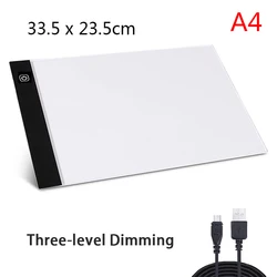 Diamond Art & Sketching LED Light Pad with USB Connectivity (A4 33.5x23.5CM)