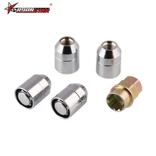 Перекрестная граница горячая Распродажа аксессуары для модификации автомобиля Автомобильная гайка 4+ 1 Противоугонная гайка M12* 1,5 гайка для шин